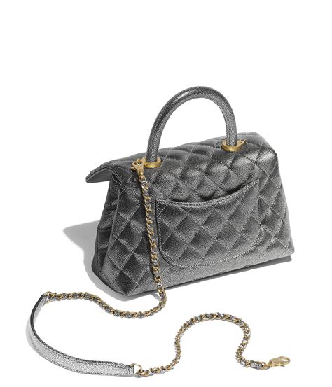 chanel metallic grained calfskin & gold metal